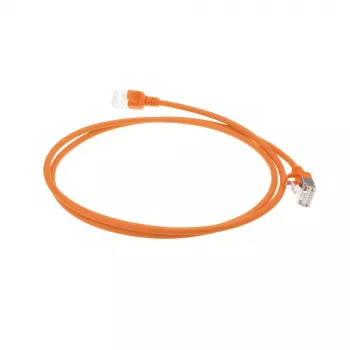 ACT Orange 3 m LSZH U/FTP CAT6A plonas duomenų centro lizdinis pataisos kabelis su užspaudžiamais RJ45 jungtukais