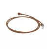 ACT Brown 1 m LSZH U/FTP CAT6A plonas duomenų centro pataisos laidas su apsauga nuo užkliuvimo ir RJ45 jungtimis