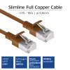 ACT Brown 1 m LSZH U/FTP CAT6A plonas duomenų centro pataisos laidas su apsauga nuo užkliuvimo ir RJ45 jungtimis