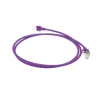 ACT Purple 10 metrų LSZH U/FTP CAT6A duomenų centro plonas pataisinis kabelis su apsaugotais RJ45 kištukais
