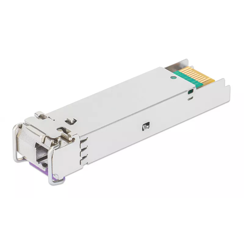 Intellinet Gigabit Fiber WDM Bi-Directional SFP optinis modulis 1000Base-BX-U (LC), vienmodis, 80 km, BiDi WDM (RX1550/TX1490), MSA atitikmuo, sidabrinis