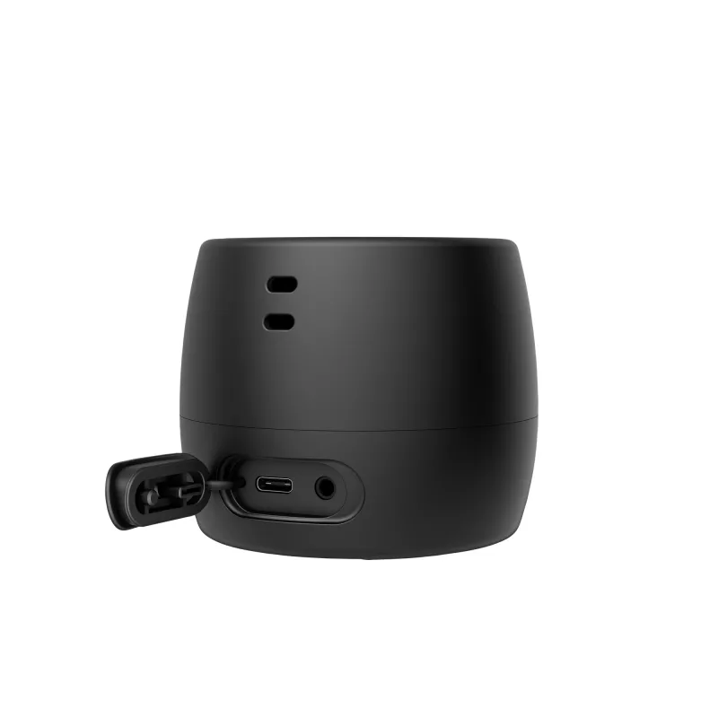 HP Black Bluetooth Speaker 360, belaidis ir laidinis, nešiojamas monogarsiakalbis, juodas, cilindro formos, mygtukai, universalus