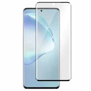 Grūdintas stiklas SWISSTEN 3D Full Glue Samsung Galaxy S20 Ultra — viso ekrano apsauga, juodas rėmelis