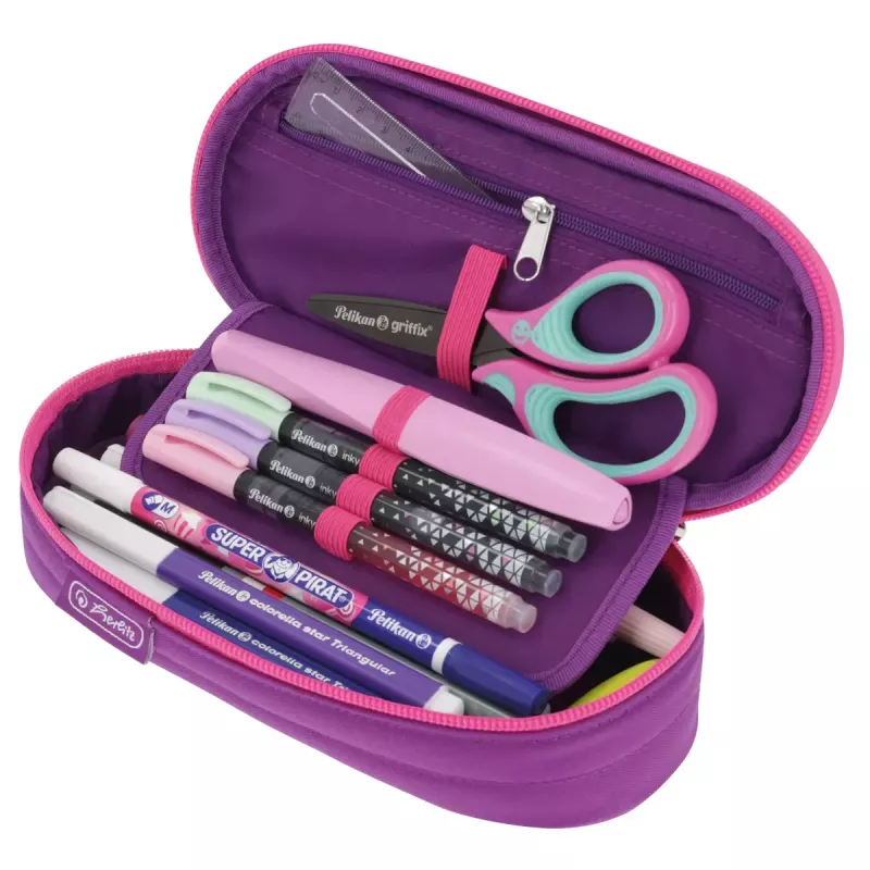 Pieštukinė Herlitz Dip Dye Soft, poliesteris, rožinė–violetinė, 215x95x60 mm