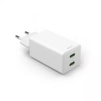 Greitasis USB-C įkroviklis Hama 00125116, 2x USB-C, PD 35W, baltas
