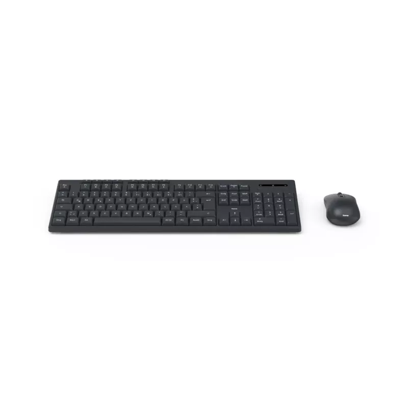 Hama WKM-200 belaidis klaviatūros ir pelės rinkinys, RF, QWERTZ, juoda