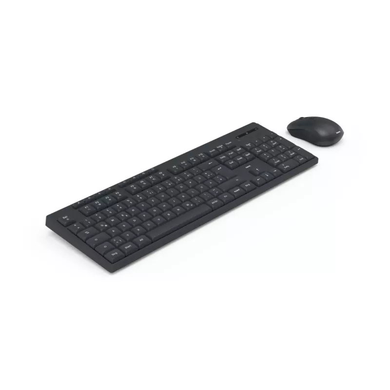 Hama WKM-200 belaidis klaviatūros ir pelės rinkinys, RF, QWERTZ, juoda