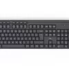 Hama WKM-200 belaidis klaviatūros ir pelės rinkinys, RF, QWERTZ, juoda