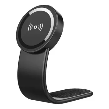 Automobilinis kroviklis 2GO FlexHold Smartphone Black Wireless Charging Cigar Lighter