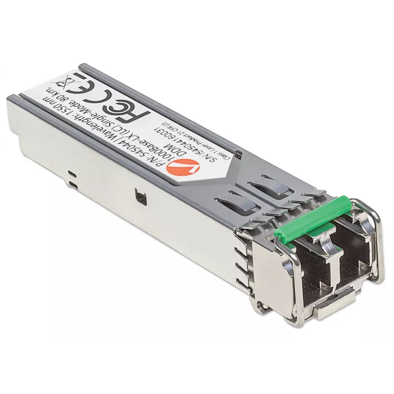 Intellinet SFP modulis, Gigabit Ethernet, 1000Base-LX, vienmodis, LC, 80 km, 1550 nm, suderinamas su Cisco GLC-ZX-SMD