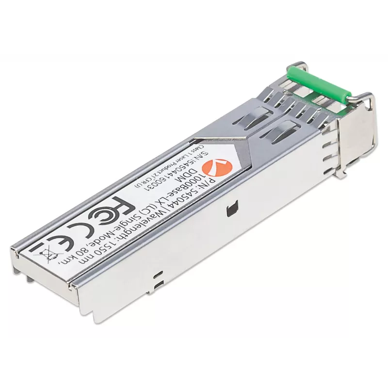 Intellinet SFP modulis, Gigabit Ethernet, 1000Base-LX, vienmodis, LC, 80 km, 1550 nm, suderinamas su Cisco GLC-ZX-SMD