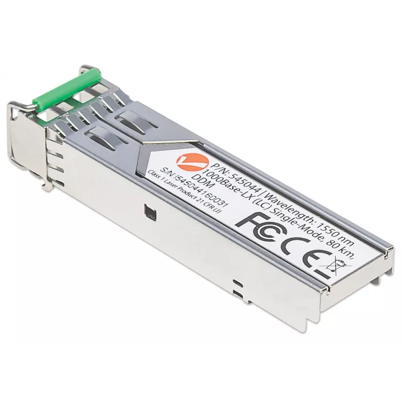 Intellinet SFP modulis, Gigabit Ethernet, 1000Base-LX, vienmodis, LC, 80 km, 1550 nm, suderinamas su Cisco GLC-ZX-SMD