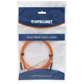 Intellinet Fiber Optic Patch Cable OM2 SC/SC 5m Oranžinis Duplex Multimodis 50/125 µm LSZH Pluoštinis Laidas