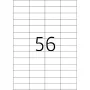 Lipnios etiketės HERMA Premium A4 52,5x21,2 mm balto matinio popieriaus 11 200 vnt.