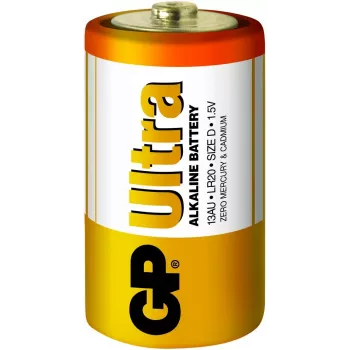 Vienkartinė baterija GP Ultra Alkaline D (2 vnt.)