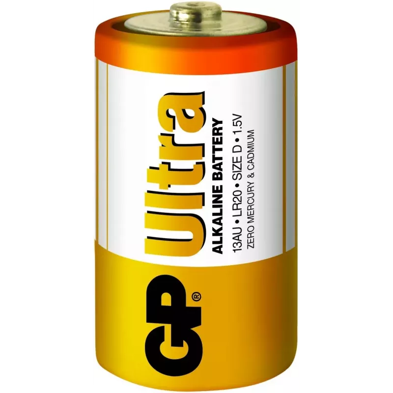 Vienkartinė baterija GP Ultra Alkaline D (2 vnt.)