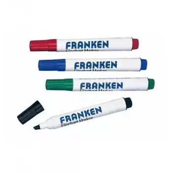 Marker Franken Z2203 4 vnt. juoda, mėlyna, žalia, raudona