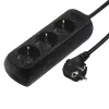 Hama 00108843 apsauginis nuo viršįtampių filtras, juodas, 3 AC lizdai, 230 V, 5 m