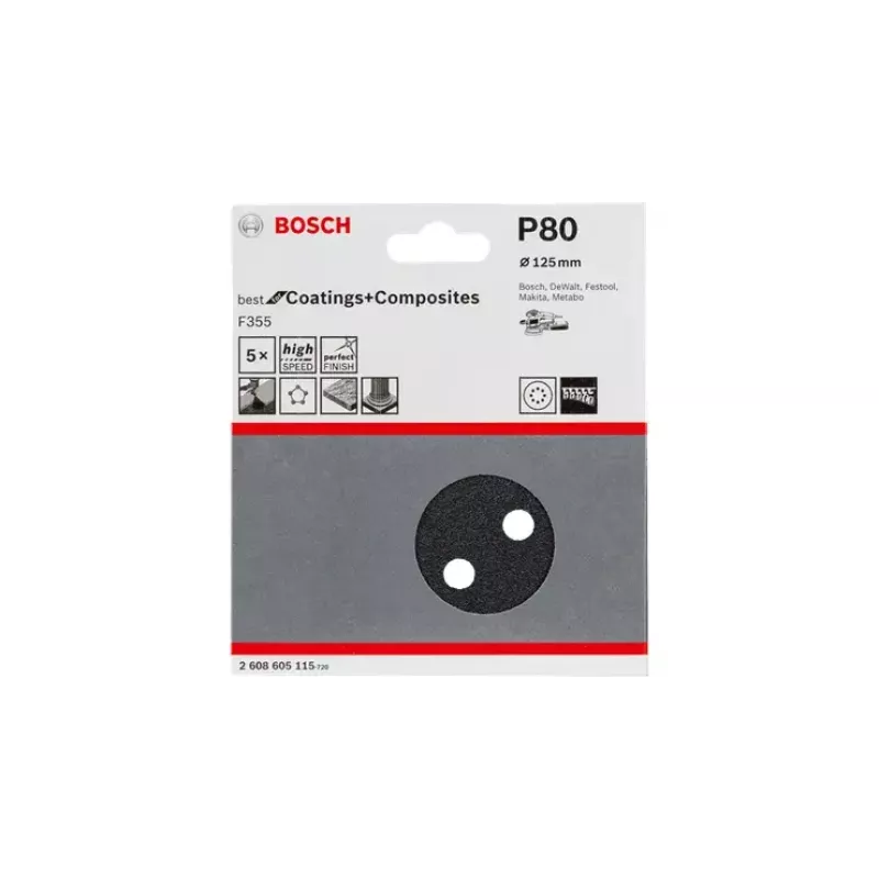 Šlifavimo diskai Bosch F355 Best for Coatings and Composites