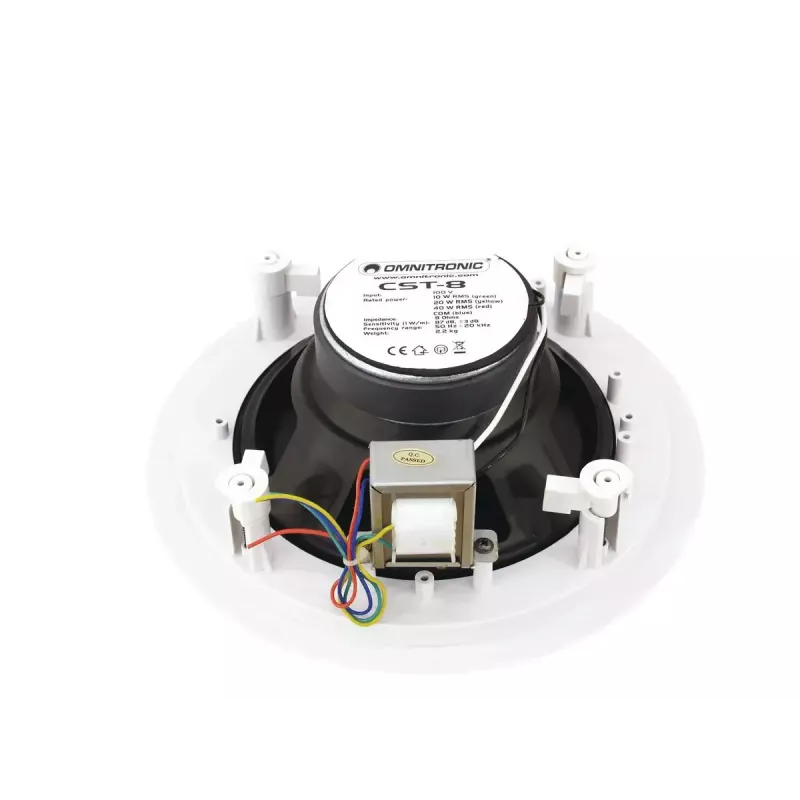 2 krypčių garsiakalbis Omnitronic 80710232 Baltas Laidinis 40 W