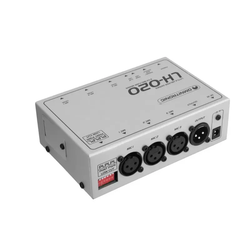 Garso maišytuvas Omnitronic 10355020 3 kanalai 25–16000 Hz Baltas