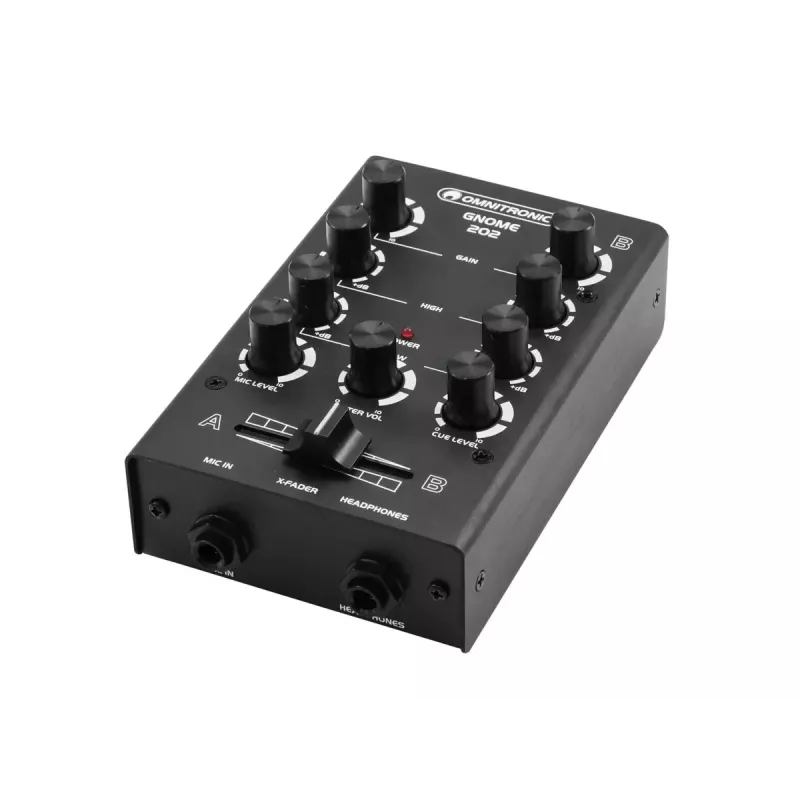 Maišytuvas Omnitronic GNOME-202 2 kanalai 20–20000 Hz Juoda