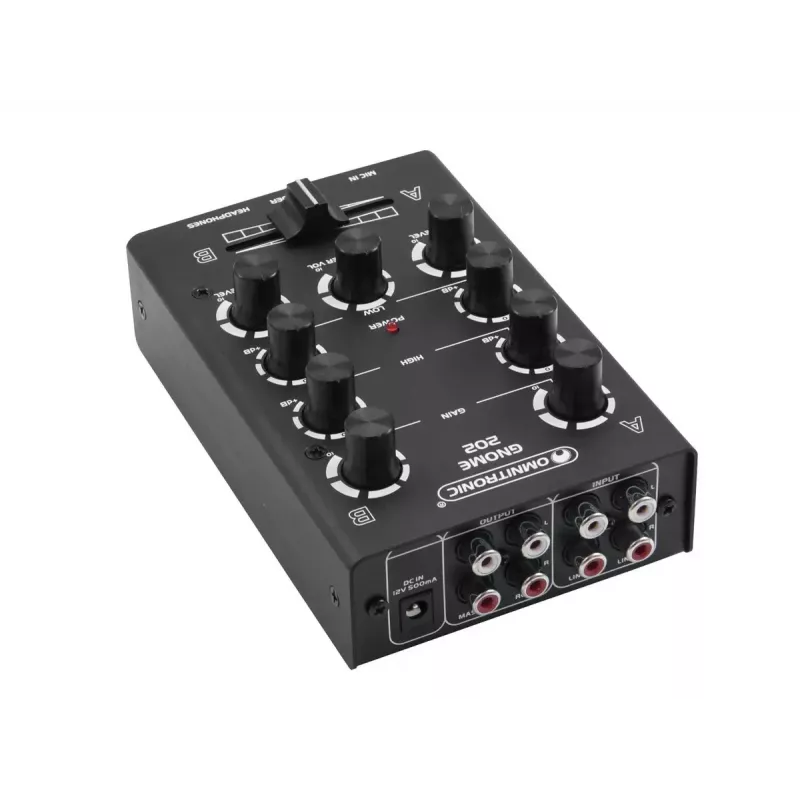 Maišytuvas Omnitronic GNOME-202 2 kanalai 20–20000 Hz Juoda