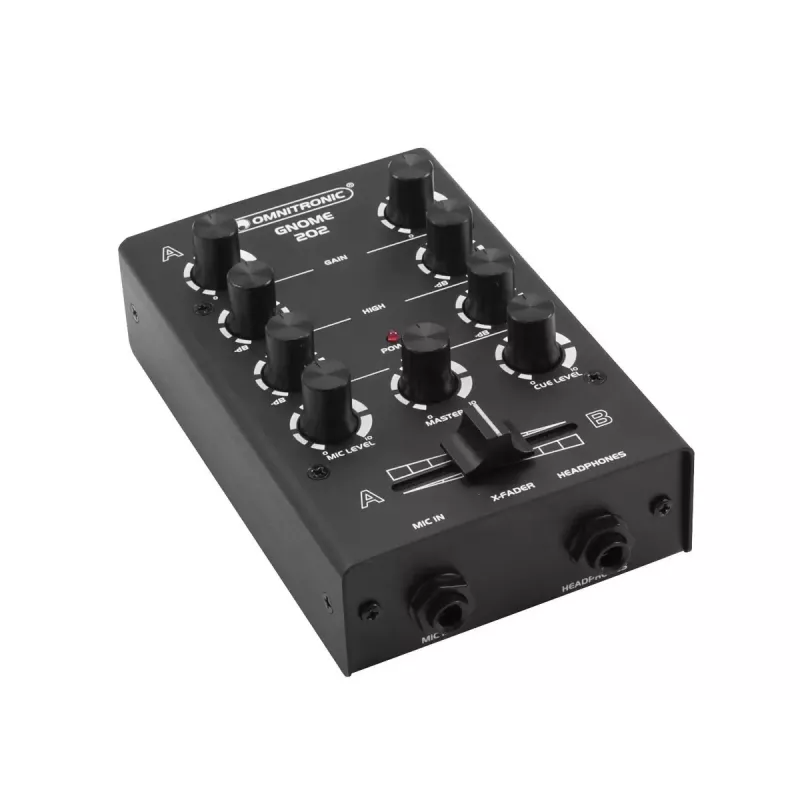 Maišytuvas Omnitronic GNOME-202 2 kanalai 20–20000 Hz Juoda