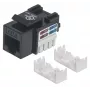 Intellinet Keystone Jack, Cat6, UTP, Punch-down, Juodas, Plokščias