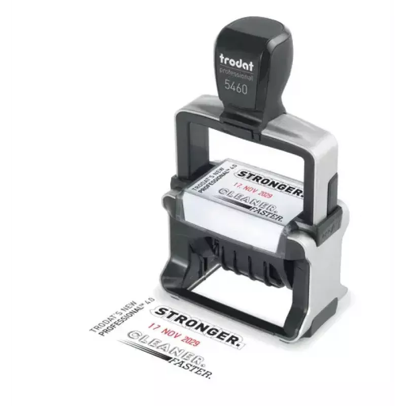 Savaime įsispausdinantis datos antspaudas Trodat 5030 — antspaudo plotas 4 x 27 mm, dydis 74 x 45 x 150 mm