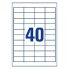 Lipnūs etikečių lapai stačiakampiai AVERY 6126