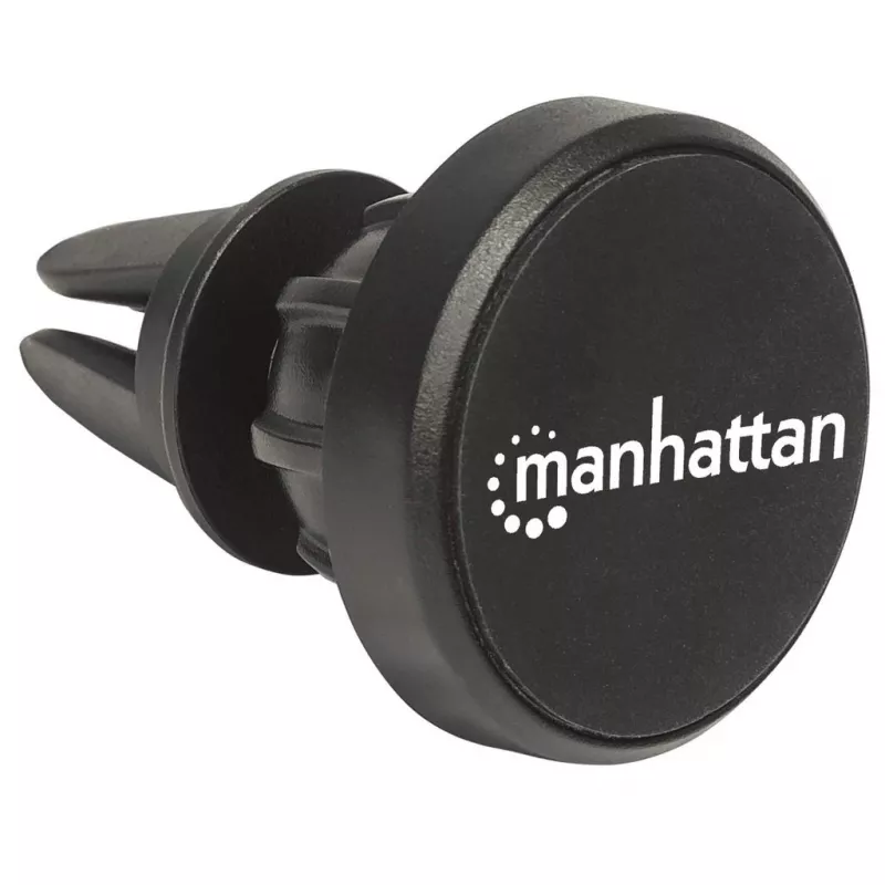 Manhattan magnetinis laikiklis telefonui automobilio ventiliacijos grotelėms, reguliuojamas spaustukas, greitas tvirtinimas ir atleidimas, neslystanti pagalvėlė, juoda, viso naudojimo laiko garantija
