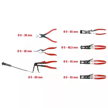 Replės KS Tools 115.1055, chromo-molibdeno plienas