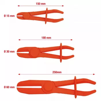 Replės KS Tools 115.5050 plastikinės