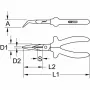 Replės KS Tools 117.1767, 140 g, pakuotė 350x250x130 mm