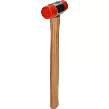Plaktukas KS Tools 140.5202 plastikine galvute, medine rankena, 30 cm, 350 g