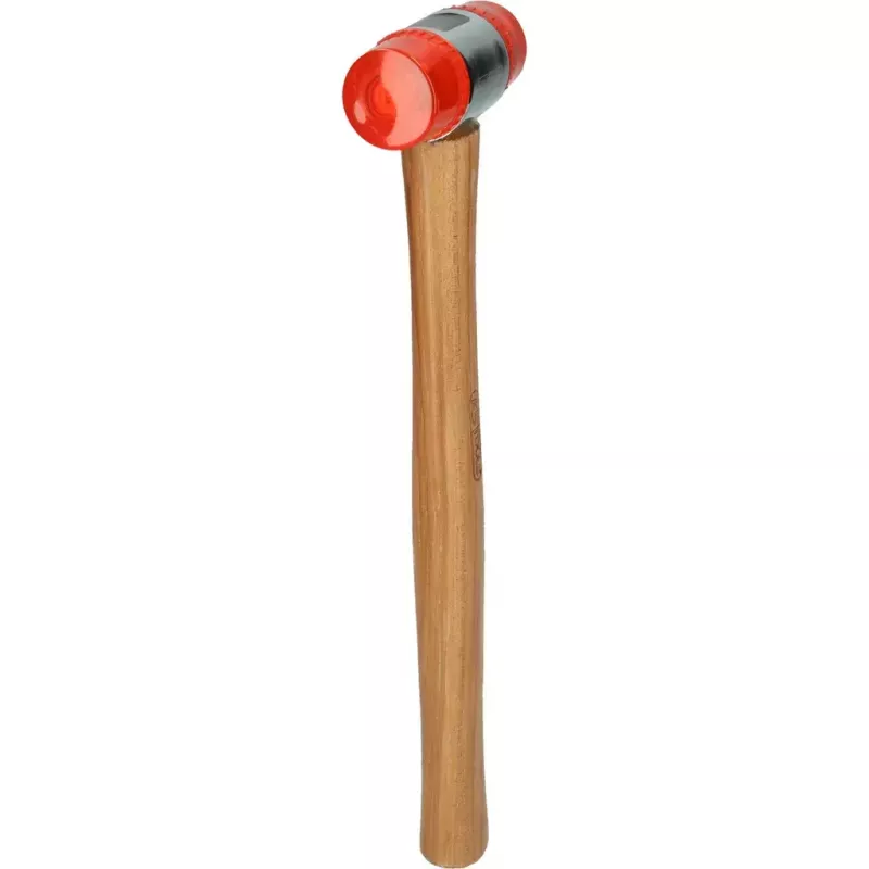Plaktukas KS Tools 140.5202 plastikine galvute, medine rankena, 30 cm, 350 g