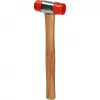 Plaktukas KS Tools 140.5202 plastikine galvute, medine rankena, 30 cm, 350 g