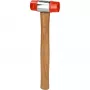 Plaktukas KS Tools 140.5202 plastikine galvute, medine rankena, 30 cm, 350 g