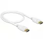 DeLOCK 85507 DisplayPort kabelis 0,5 m Baltas