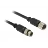 Serijinis ilginimo kabelis Navilock 62974 juodas 5 m M8