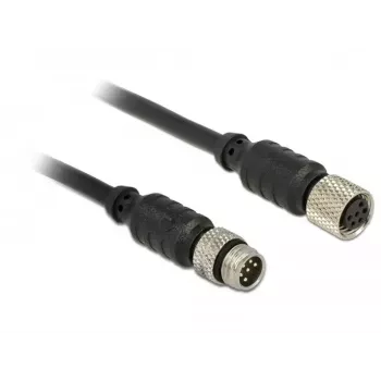 Serijinis ilginimo kabelis Navilock 62974 juodas 5 m M8