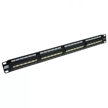 Patch Panel 24 prievadų neekranuotas 45° ACT P24AK1