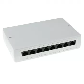 Montažinė dėžė ACT FA5000 neekranuota 8 prievadų Cat5e — 171,4×38×118,8 mm