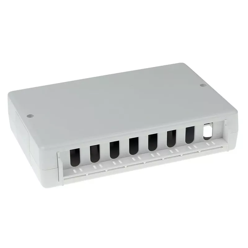 Montažinė dėžė ACT FA5000 neekranuota 8 prievadų Cat5e — 171,4×38×118,8 mm