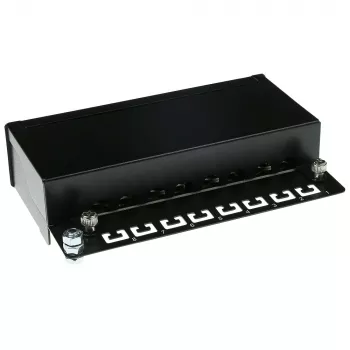 Paviršinio montavimo ekranuota jungčių dėžutė ACT 8 prievadų CAT6, 173×44 mm