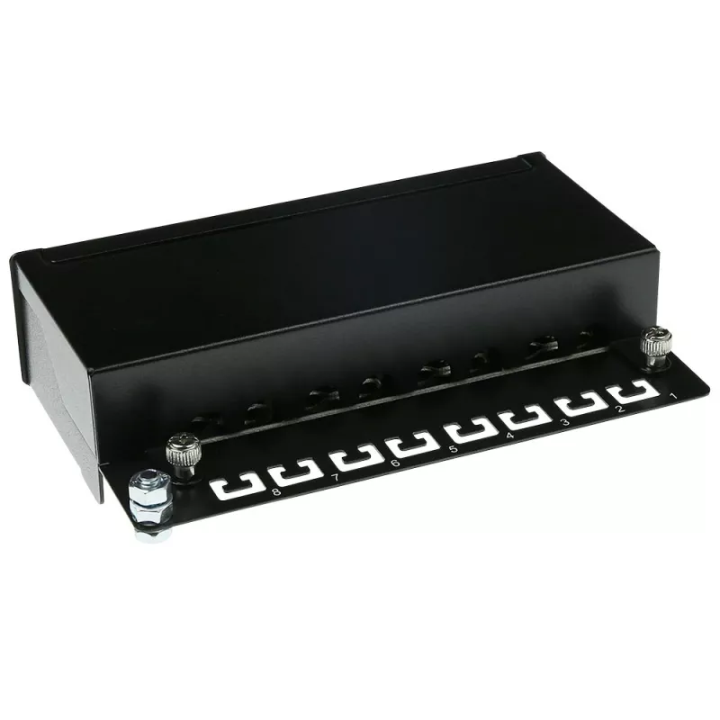 Paviršinio montavimo ekranuota jungčių dėžutė ACT 8 prievadų CAT6, 173×44 mm
