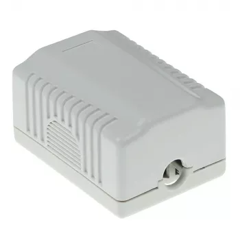 Paviršiuje montuojama ekranuota kištukinė dėžutė ACT FA5005 1× CAT5E lizdui, 39×29,5×54 mm