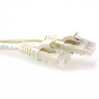ACT Ivory 25 metrų U/UTP CAT6 lizdinis kabelis su RJ45 jungtimis, apsaugotomis nuo užkliuvimo
