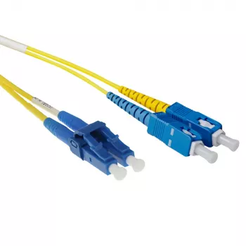 ACT 3 m LSZH vienmodis 9/125 OS2 trumpas boot šviesolaidinis pataikinis kabelis dupleksas su LC ir SC jungtimis